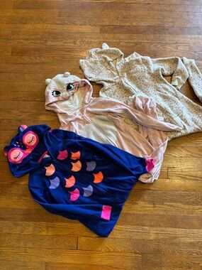 Cat & Jack Hooded Fleece Pajamas with Pink Accents